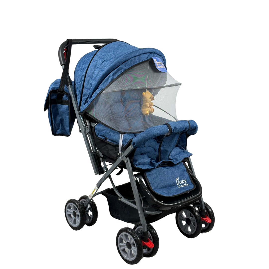 COCHE PARA BEBÉ PREMIUM PLEGABLE CON PAÑALERA