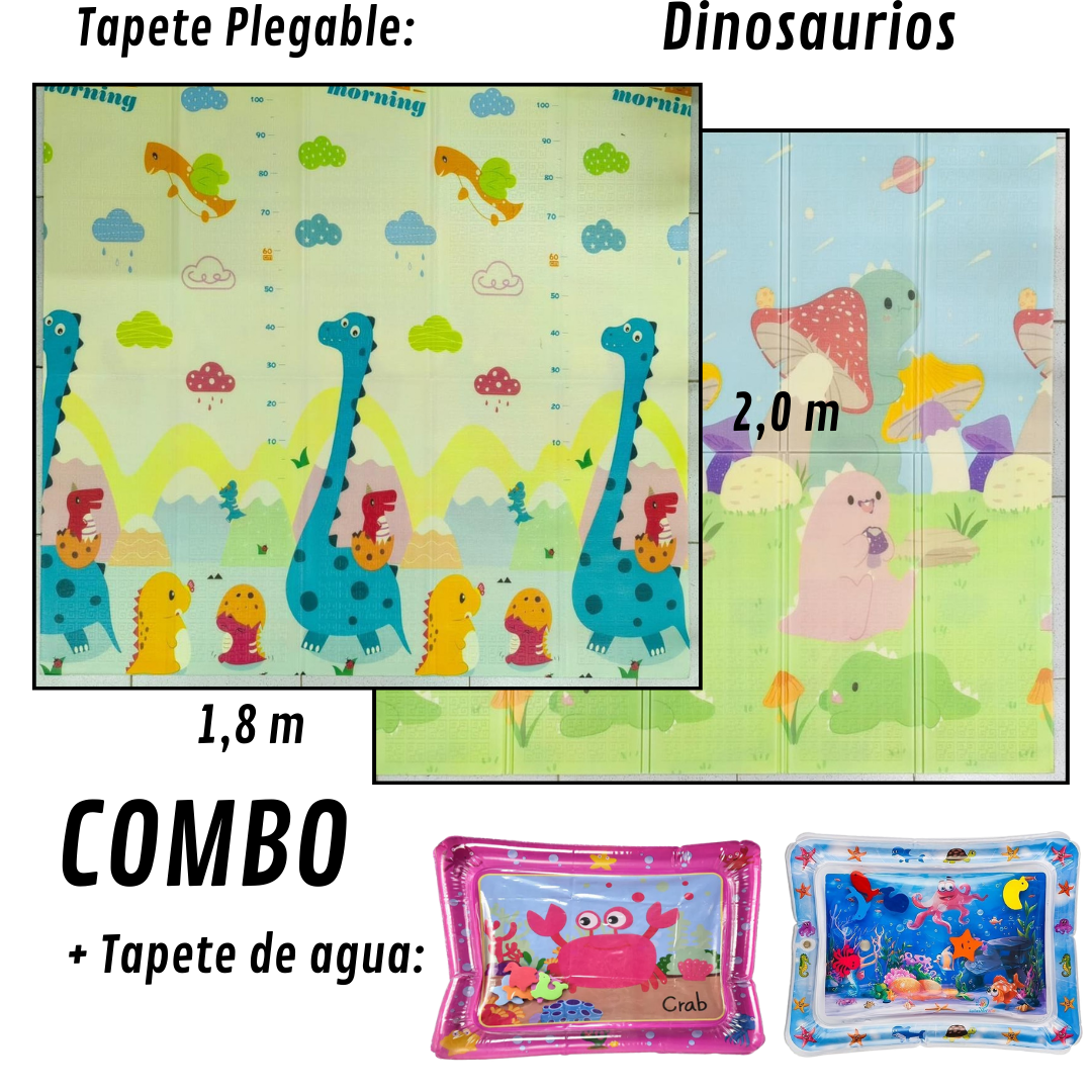 COMBO SENSORIAL - TAPETE DE GATEO 1,8m X 2m & TAPETE DE AGUA