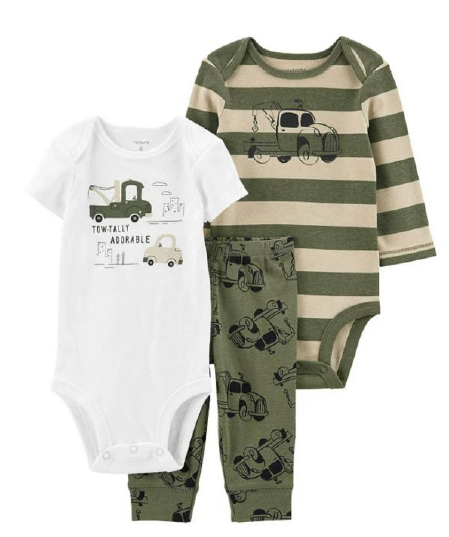 CONJUNTO 3 PIEZAS PANTALON LARGO
