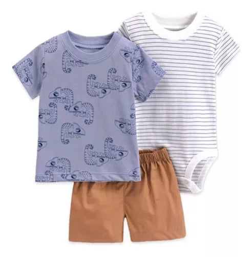 CONJUNTO 3 PIEZAS PANTALON CORTO