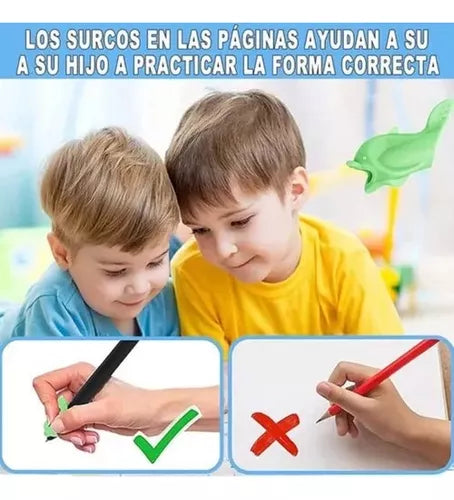 SET X 4 LIBROS MAGICOS DE CALIGRAFÍA MONTESSORI