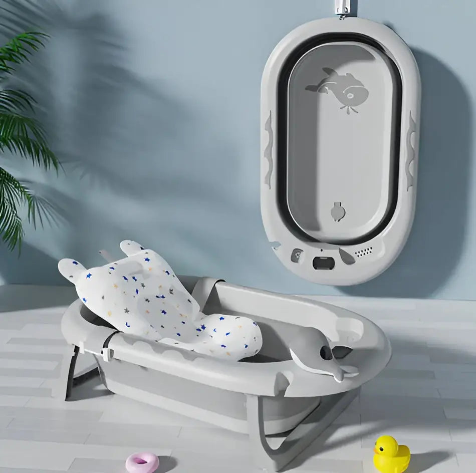 BAÑERA PLEGABLE + COJIN + TERMOMETRO + OBSEQUIO