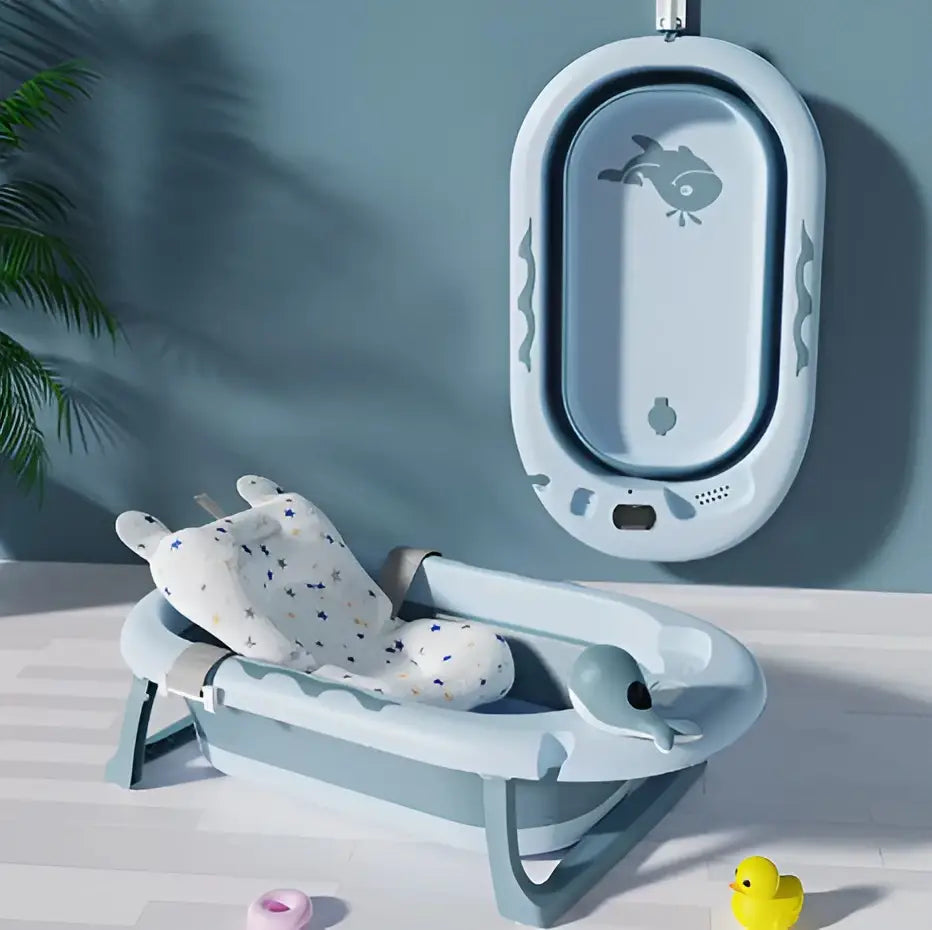 BAÑERA PLEGABLE + COJIN + TERMOMETRO + OBSEQUIO