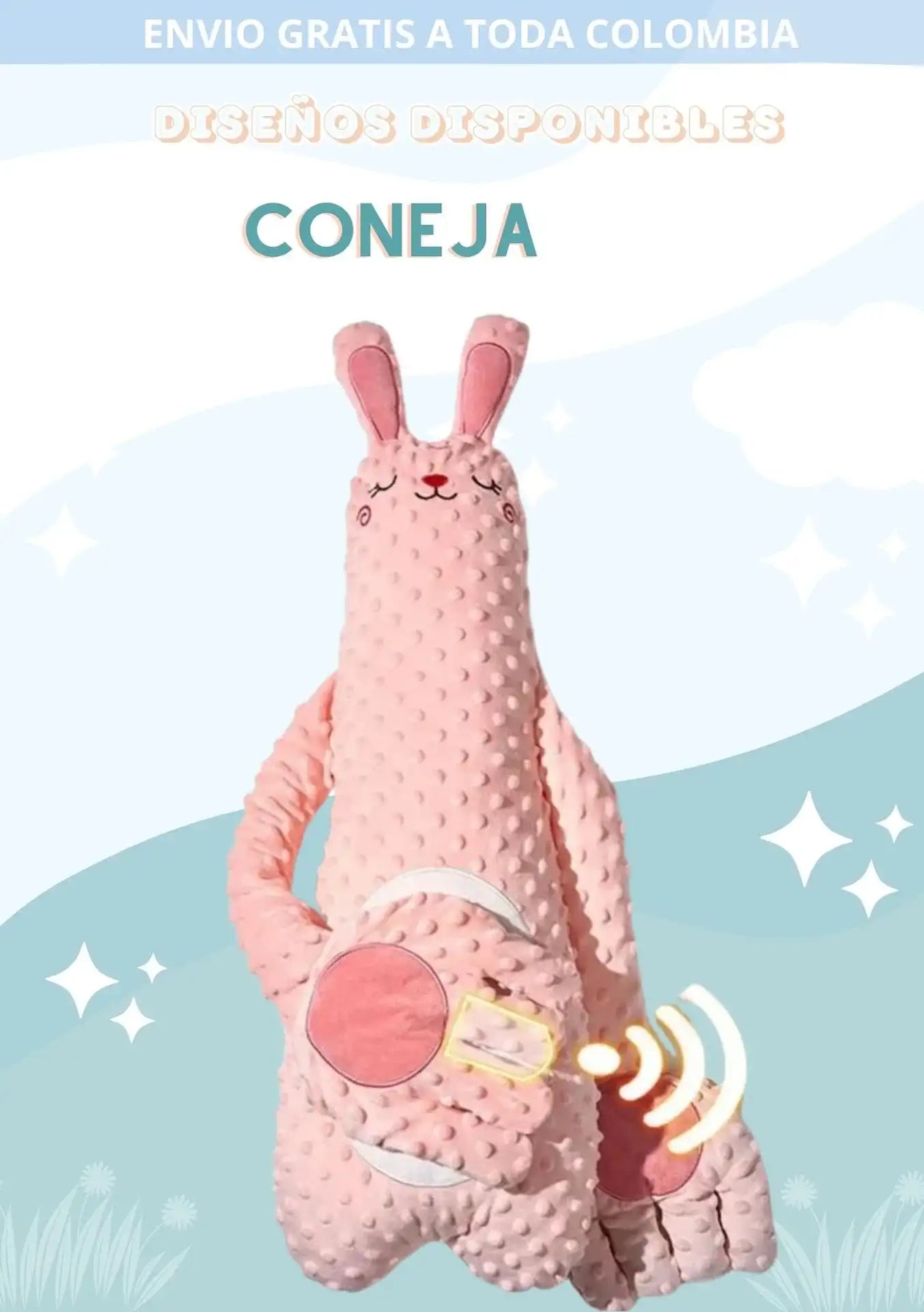 👼 PELUCHE DE APEGO PALMADITAS A TU BEBÉ ❤️ 🎁CARGA USB + CONTROL REMOTO🎁