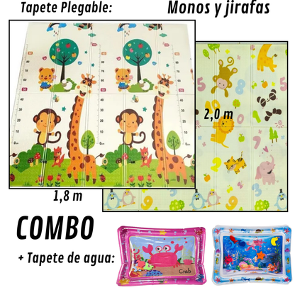 COMBO SENSORIAL - TAPETE DE GATEO 1,8m X 2m & TAPETE DE AGUA