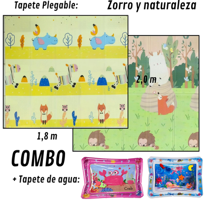 COMBO SENSORIAL - TAPETE DE GATEO 1,8m X 2m & TAPETE DE AGUA