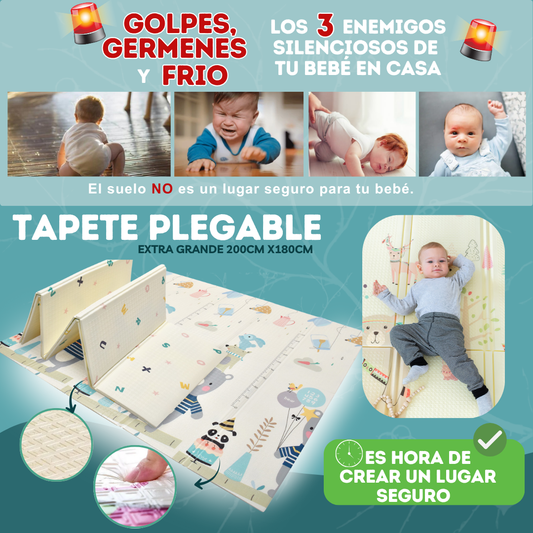 👣 TAPETE PLEGABLE EXTRA GRANDE 200CM X 180CM