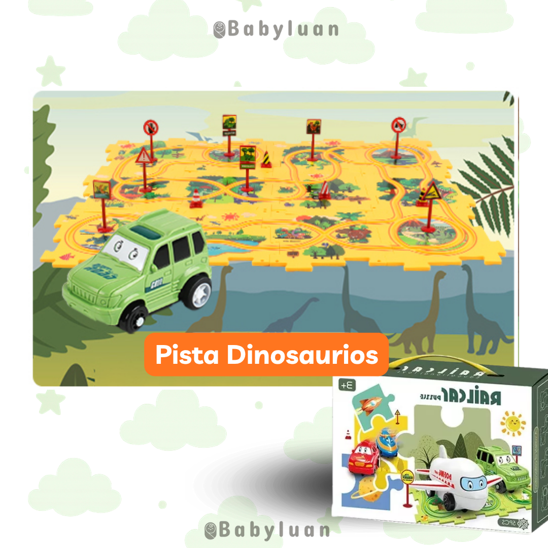 🚗 PISTA INTERACTIVA ROMPECABEZAS (25 PIEZAS)🚗